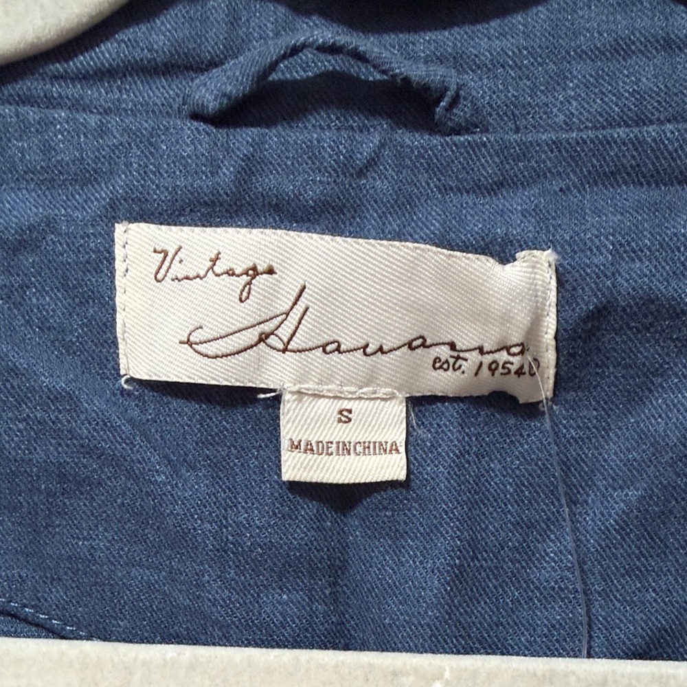 NWT Vintage Havana Women’s LINEN Blazer Jacket Small Spring Coastal Nautical - Picture 4 of 8